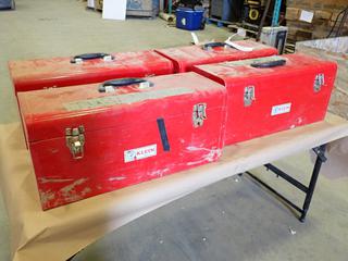 (4) 20 In. X 8 In. X 9 In. Tool Boxes, Contents Included  (P-5-1)