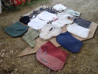 Qty Of Horseback Riding Accessories Includes: Bridles And Saddle Pads *Note: This Item Is Located Offsite In Alberta Beach, For More Info Contact Richard @780-222-8309*