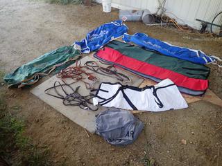Qty Of Horseback Riding Accessories Includes: Bridles And Blankets *Note: This Item Is Located Offsite In Alberta Beach, For More Info Contact Richard @780-222-8309*