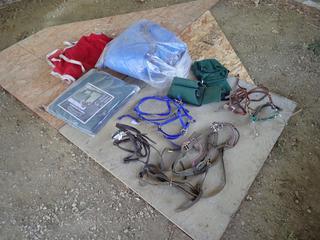 Qty Of Horseback Riding Accessories Includes: Bridles And Blankets *Note: This Item Is Located Offsite In Alberta Beach, For More Info Contact Richard @780-222-8309*
