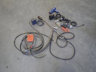 Sure Flame Tiger Torch, 1/4 In. Gas Hose, Solder Gun, Drill, Heat Gun And Assorted Supplies *Note: This Item Is Located Offsite In Alberta Beach, For More Info Contact Richard @780-222-8309*