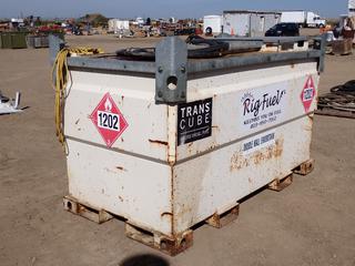 2010 Double Wall 528-Gal Envirotank/Fuel Tank c/w Fork Pockets, Hose and Nozzle, SN D-233135, 7 Ft. X 4Ft. X 4 Ft  (Row 4)