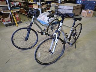 (2) 5 Ft. 6 In. - 5 Ft. 10 In. Aluminum Bicycles: Diamond Back and Nakamura, *Note: Nakamura Needs Brake Work*  (H)