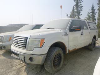 2010 Ford F150 XTR 4X4 Pickup c/w 5.4L V8 And Truck Canopy. VIN 1FTFW1EVXAFA54021 *Note: Parts Only, Buyer Responsible For Loadout, Located Near Ft. McMurray, AB. For More Information Call Shazeeda @780-721-4178*