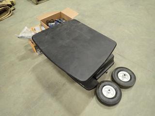 VariDesk Adjustable Height Desk, Gas Detectors, Bell 6400 and 9400 Satellite Receivers, Wheels and More  (Y-1-2)