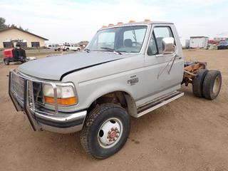 1994 Ford F350 XLT 4X4 Dually Cab And Chassis c/w 7.3L Turbo Diesel, A/T And LT235/85R16 Tires. VIN 1FDKF38K6REA11269 *Note: Do Not Run* 