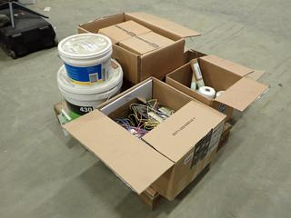 Qty of Wire Pulling Lubricant, Poly Line, PVR Arrestors And Assorted Supplies  (Row 4)