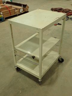 3-Tier Rolling Parts Cart, 18 In. X 24 In. X 33 In.  (NEC)