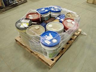 Hydraulic Oil, Mobil Grease, Electrical Insulating Oil, and Assorted Supplies