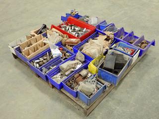 Qty of Assorted Nipples, Fittings, Nuts, Rubber Dock Bumper and Misc Supplies