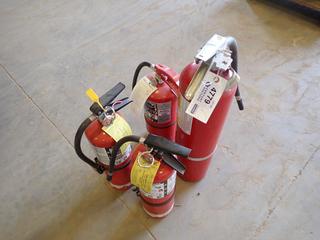 (3) 10lb Fire Extinguishers And (1) 18lb Fire Extinguisher *Note: May Require Recertification*