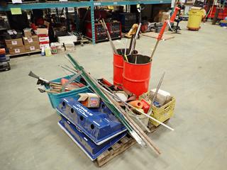 Steel Drums, Snow Brushes, Harness And Assorted Supplies