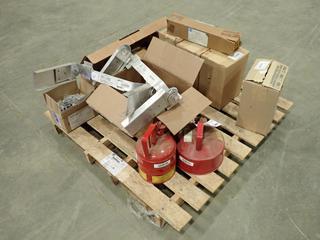 Safety Cans, S-Hooks, Fire Extinguisher Bracket, Featherlite Safety Feet and Assorted Supplies