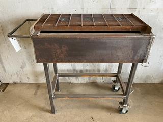 Steel Plasma Cutting Table, 36in x 18-1/2in x 40in.