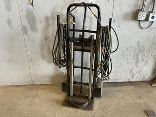 Oxy/Acetylene Cart c/w Gauges, Hose and Torch.