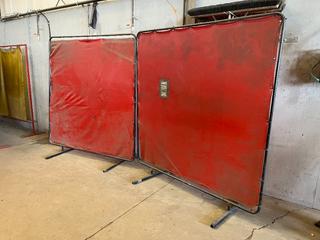 (2) Welding Screens, Approximately 68in x 75in.