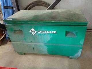 Greenlee Tool Box, Approximately 29 in H x 24 in W x 48 in L.