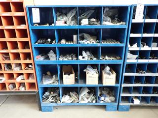 Bolt Bin, Approximately 46 in H x 12 1/2 in W x 35 in L, c/w Assorted Pins.