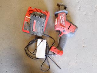Milwaukee 2719-20 Cordless Hackzall Reciprocating Saw 18V c/w (1) Battery 18V and (1) M12/M18 Charger.