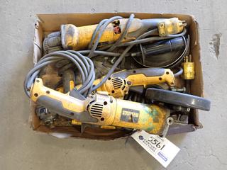 (3) DeWalt Angle Grinders. *Parts Only*.