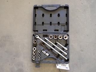 Jet 600323, 20 Piece 1/2in Dive SAE Socket Wrench Set. *Incomplete*