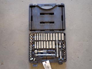 Jet 600241, 45 Piece 3/8in Drive SAE Metric Socket Wrench Set. *Incomplete*