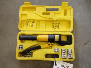 Hydraulic Cable Crimper w/ Dies.