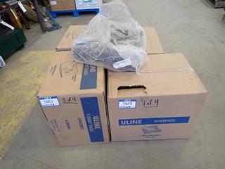(2) Boxes of U-Line Sorbents & (2) Boxes of T-Shirt Rags (One Opened).