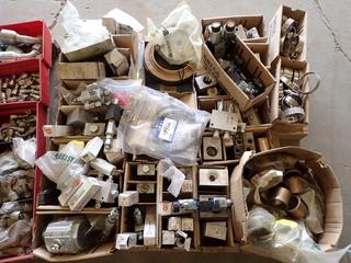 Pallet of Assorted Hydraulic Fittings, Valves and Washers.