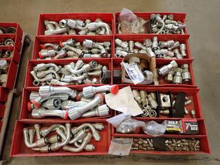 Pallet of Assorted Pipe Fittings, Bushings, Washers and Elbows.