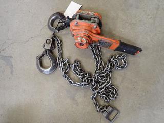 1-1/2 Ton Lever Block Chain Hoist.
