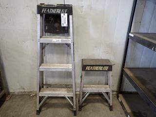 Featherlite 4 Ft and 2 Ft Step Ladders.