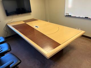 Board Room Table with Power Station, 5 Ft x 10 Ft.