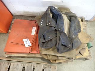 Quantity of Welding Blankets and Air Liquid Blueshield Welders Cap Sleeves.