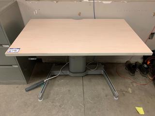 Airtouch Height Adjusting Desk, 4 Ft x 29-1/2 In, Adjusts 24 In- 51 In H.
