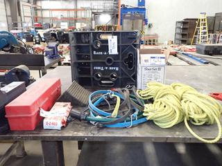 Quantity of Assorted Bungees, Triangle Flare Kit, Shur-Set III Lockable Breakaway System and (2) Rack-A-Tiers Rope.