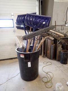 Quantity of Brooms and Shovels.