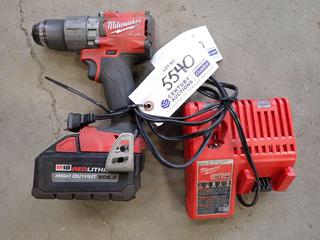 Milwaukee 2804-20 Cordless 1/2in Hammer Drill 18V c/w (1) Battery 18V and (1) M12/M18 Charger.