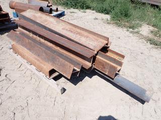 Assorted Steel H-Beams.