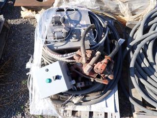 Hydraulic Pump c/w Hoses and Control Box.