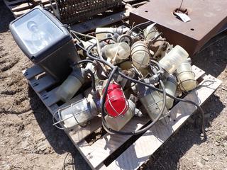 Pallet of Assorted Lights and Rite Lite Emergency Lights.
