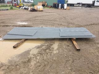 Assorted Galvanized Grating (3) 4ft x 2ft and (1) 12ft x 4ft