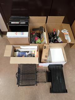 Quantity of Assorted Office Supplies c/w Copy Paper, Binders, Pens, Etc.