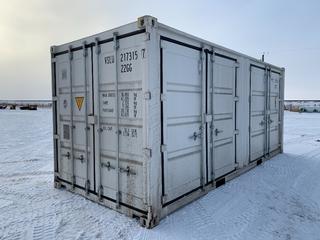 2023 20ft Storage Container c/w Side Doors # VSLU 2173157 *Note - Buyer Responsible for Removal*