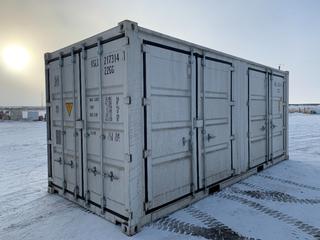 2023 20ft Storage Container c/w Side Doors # VSLU 2173141 *Note - Buyer Responsible for Removal*