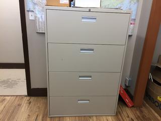 4-Drawer Lateral File Cabinet.  *Note - Buyer Responsible for Dismantling and Removal* 