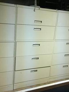 5-Drawer Lateral File Cabinet, 36in x 18in x 65-1/2in.  *Note - Buyer Responsible for Dismantling and Removal* 