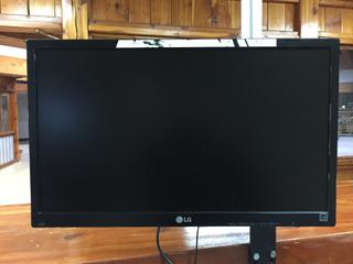 (2) LG 24in Monitors with Mounts, No Base Stands. (RST)