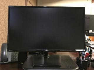 LG 24MP47HQ 24in Monitor and HP 24es Monitor.