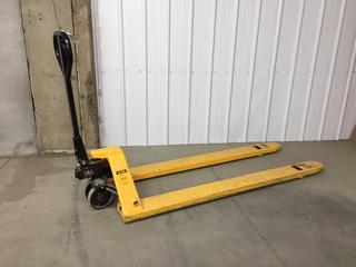 U-Line H-1779 Long Fork Pallet Jack, 3300lb Capacity.  (WH)